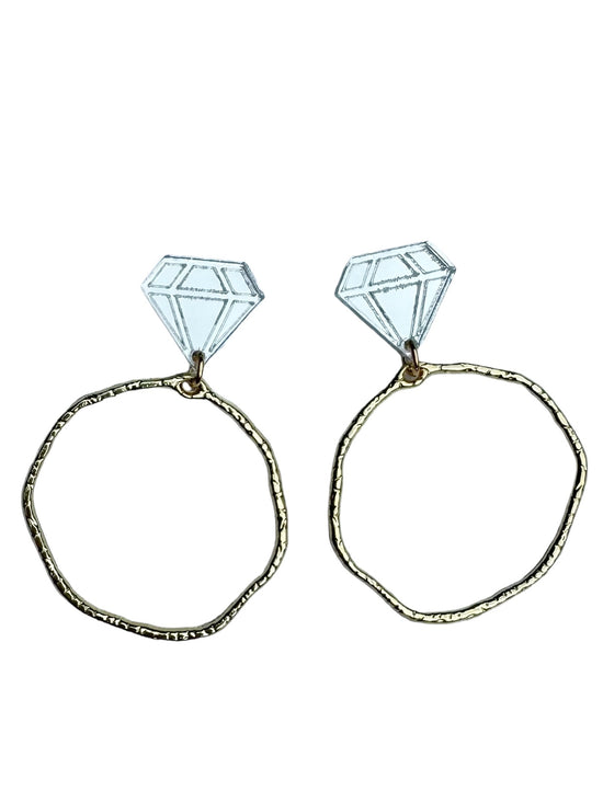 Diamond Ring Hoops