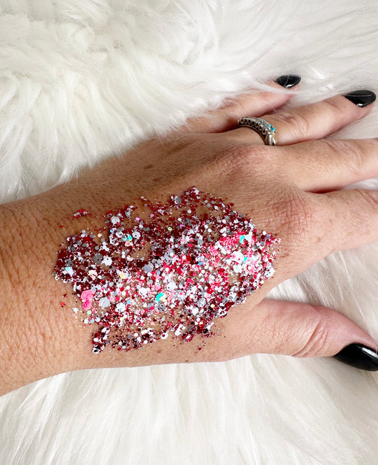 Candy Cane Glitter Gel