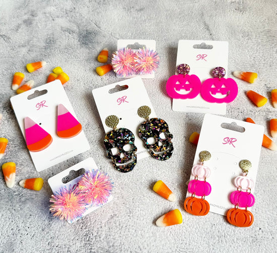 Pink Triple Pumpkin Dangle