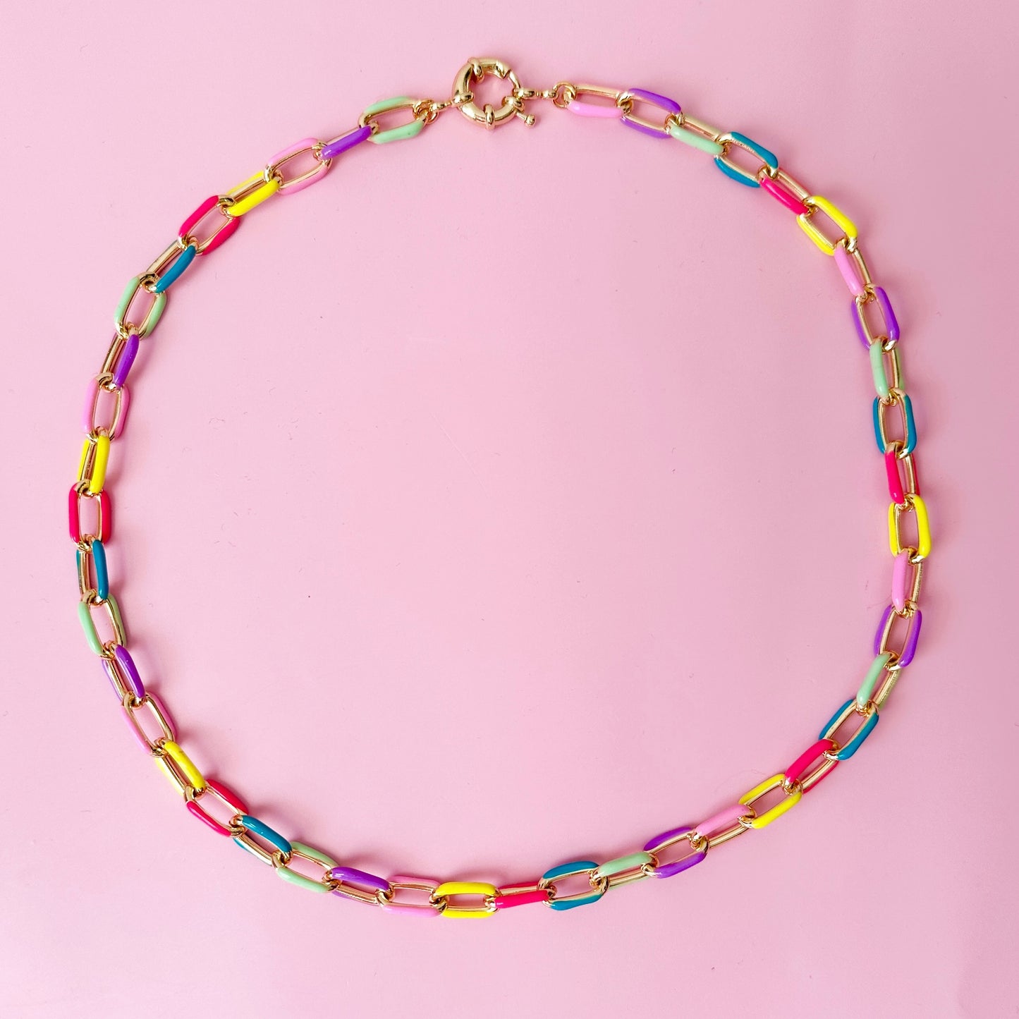 Candy 19" Enamel Chain Necklace