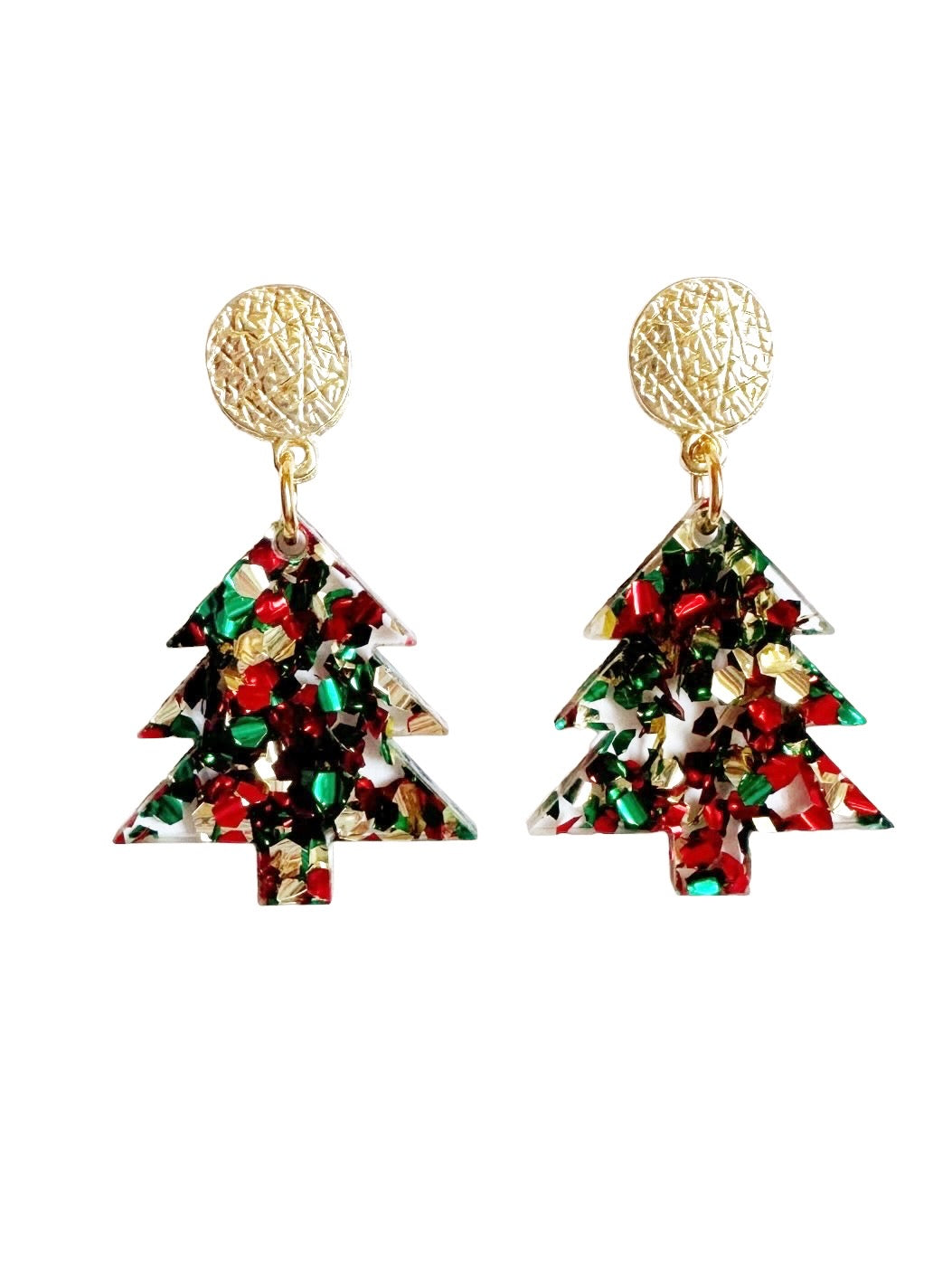 Medium Red, Green, and Gold Christmas Tree