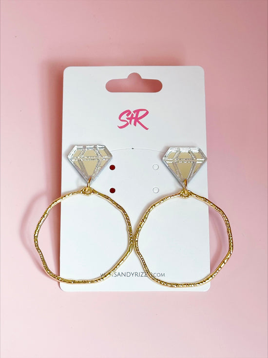 Diamond Ring Hoops