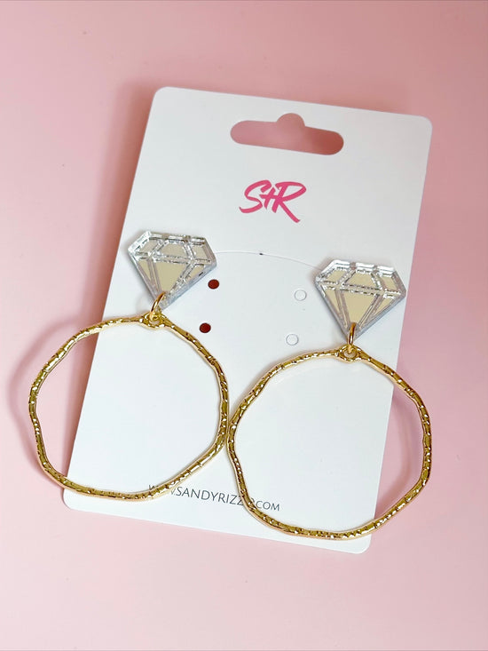 Diamond Ring Hoops