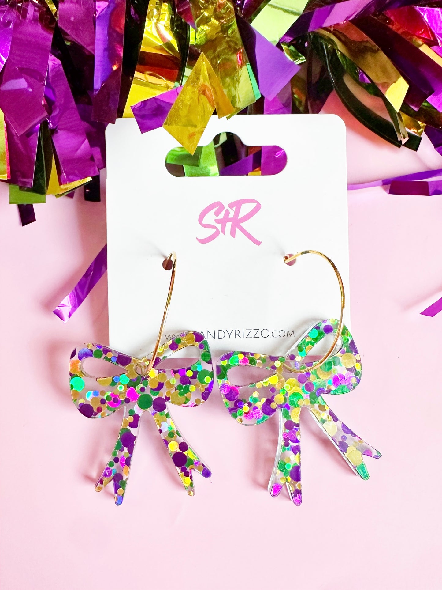 Mardi Gras Bow Hoop