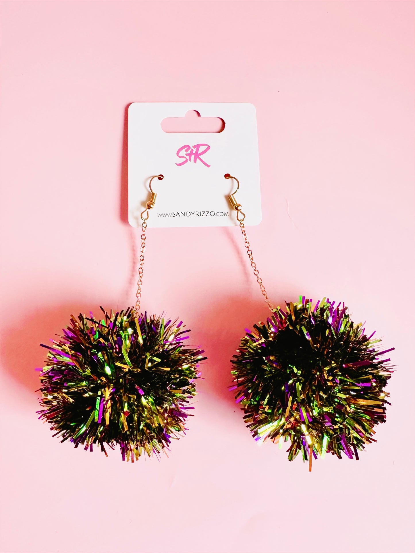 Mardi Gras Pom Dangle