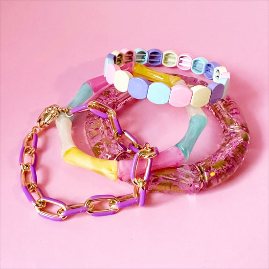 Pastel Bracelet Stack