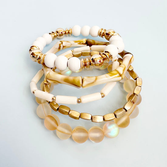 Cream and Gold Stack