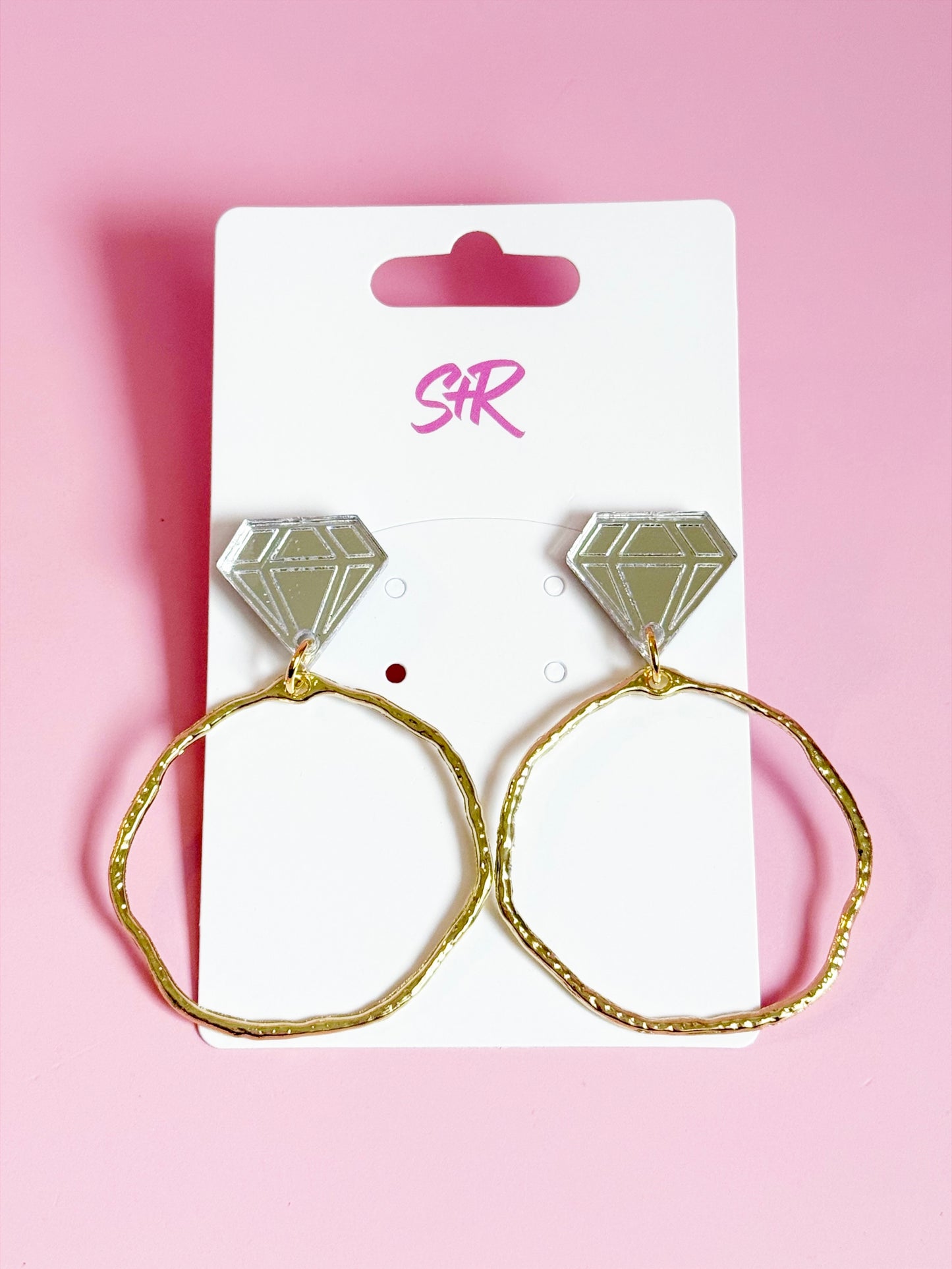 Diamond Ring Hoops