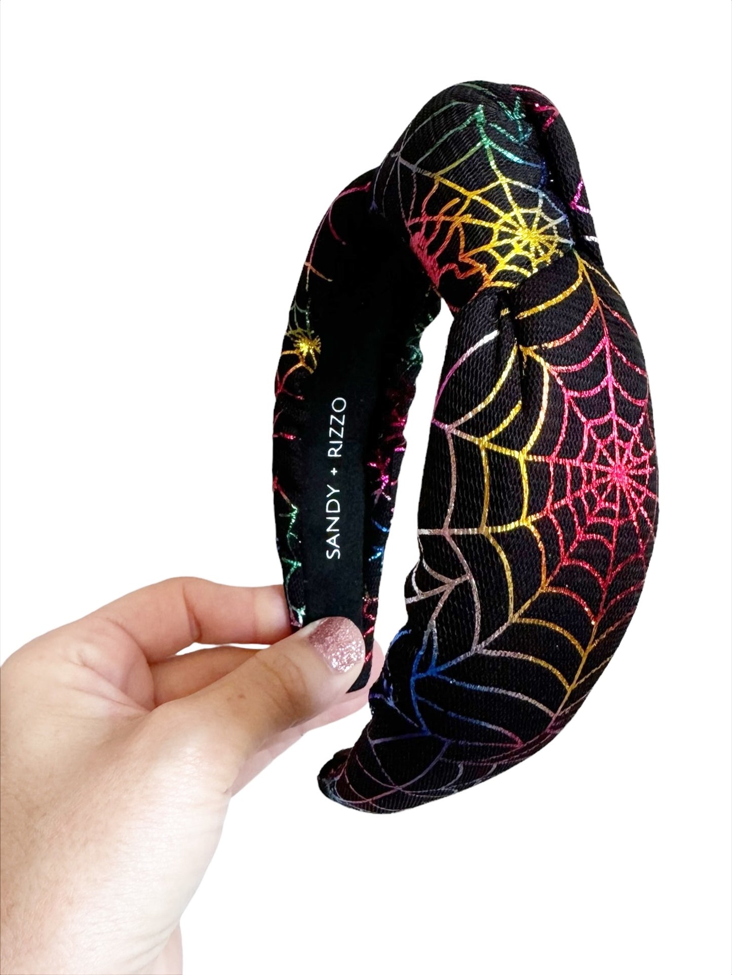 Rainbow Spider Web Headband