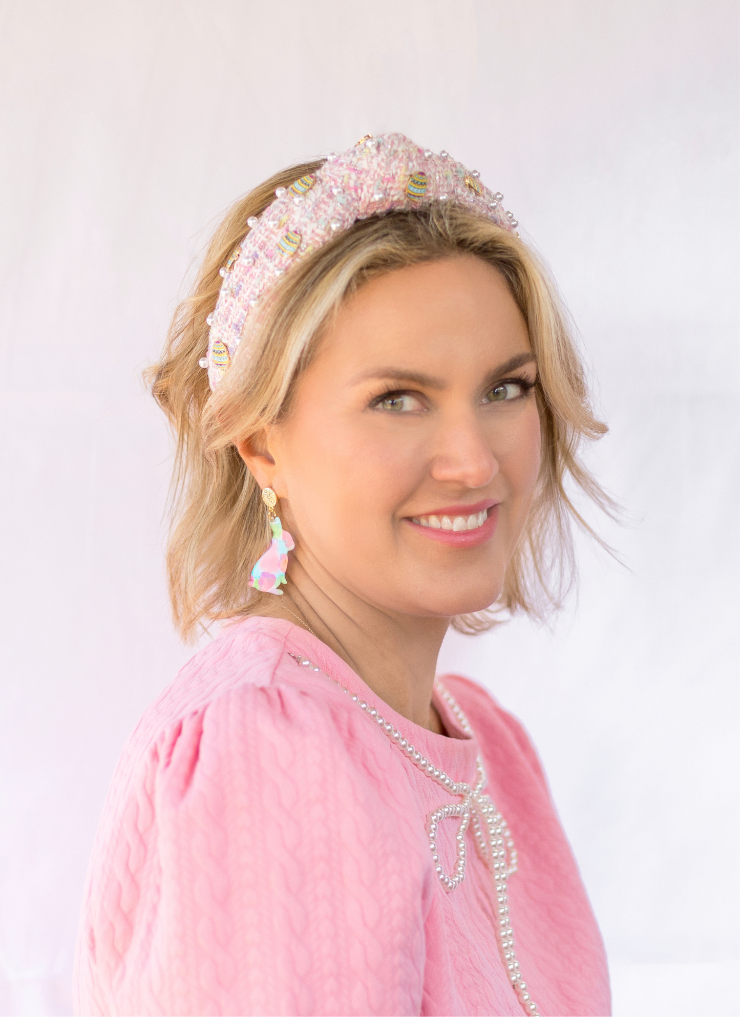 Easter Charm Tweed Headband